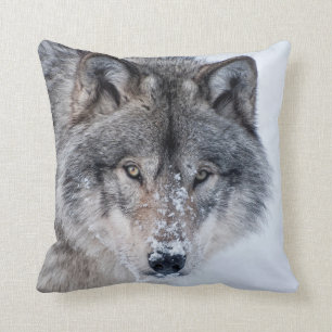 Timber Wolf Accent Pillow