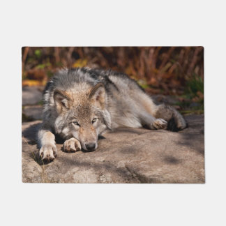 Timber Wolf Doormat