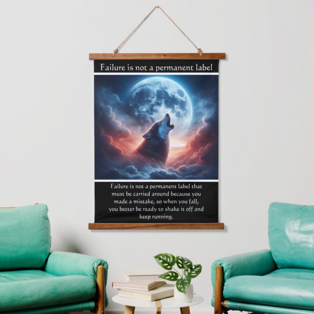 Timber Wolf Howls Moonlit Serenade Hanging Tapestry (Living Room)