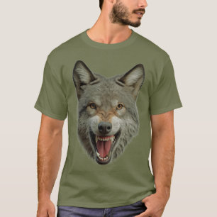 Timber Wolf Large Face T-Shirt
