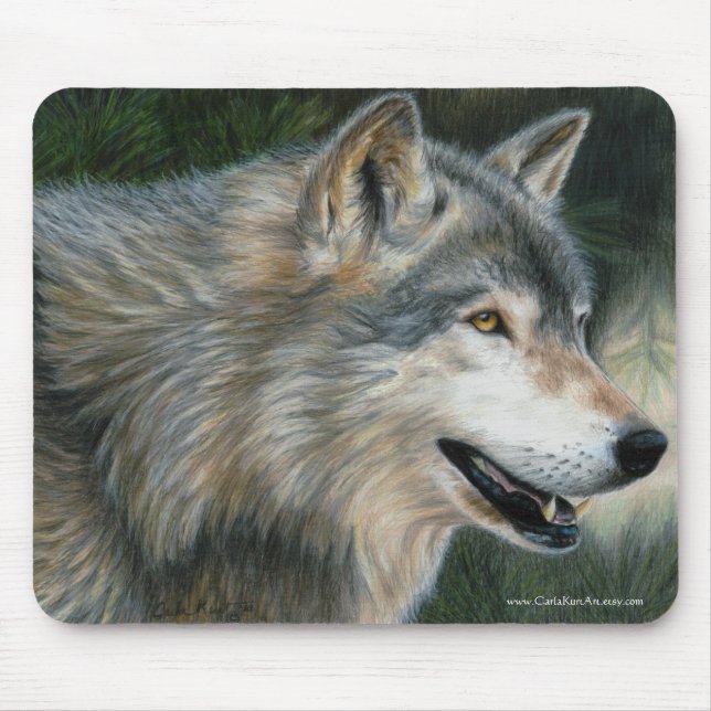 Timber Wolf mousepad (Front)