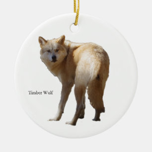 Timber Wolf ornament