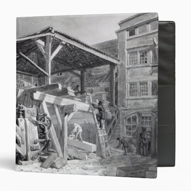 Timber Yard, Finsbury, 1825 Binder (Front/Inside)