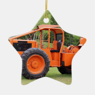 Timberjack Skidder Ceramic Ornament