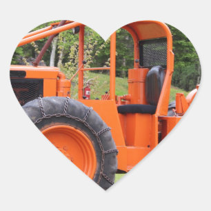 Timberjack Skidder Heart Sticker