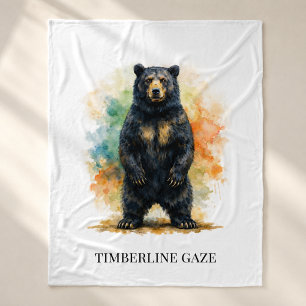Timberline Gaze Fireside Wilderness Fleece Blanket