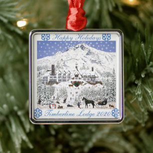 Timberline Lodge Christmas Ornament