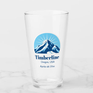 Timberline Oregon ski resort beer après ski  Glass