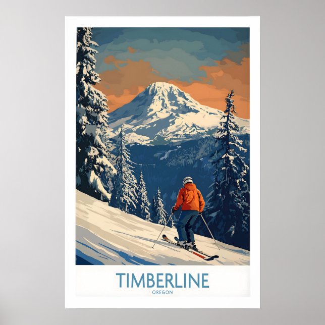 Timberline Ski Print - Oregon 1 (Front)