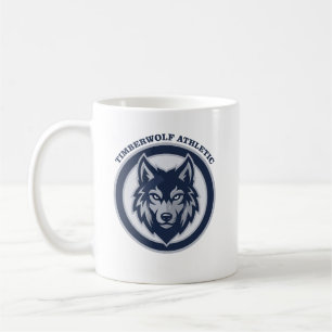 Timberwolf Athletic Crest Sports Team Coffee Mug
