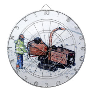 Timberwolf wood chipper dartboard