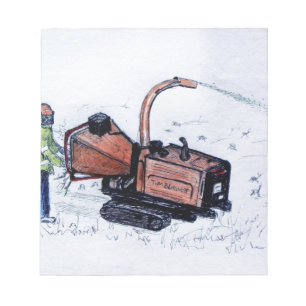 Timberwolf wood chipper notepad