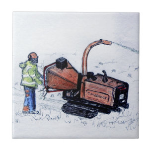 Timberwolf wood chipper tile