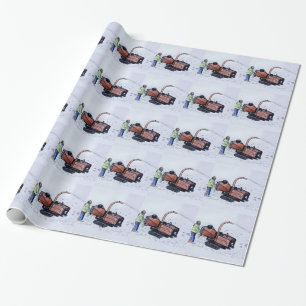 Timberwolf wood chipper wrapping paper