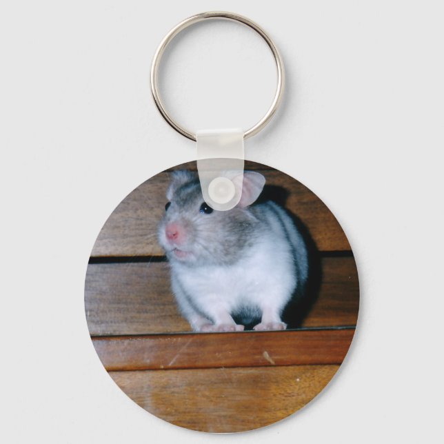Timbit the Hamster Keychain (Front)
