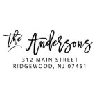 Timbre d'adresse de retour auto-alimenté personnal