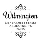 Timbre d'adresse personnalisée de contreplaqué