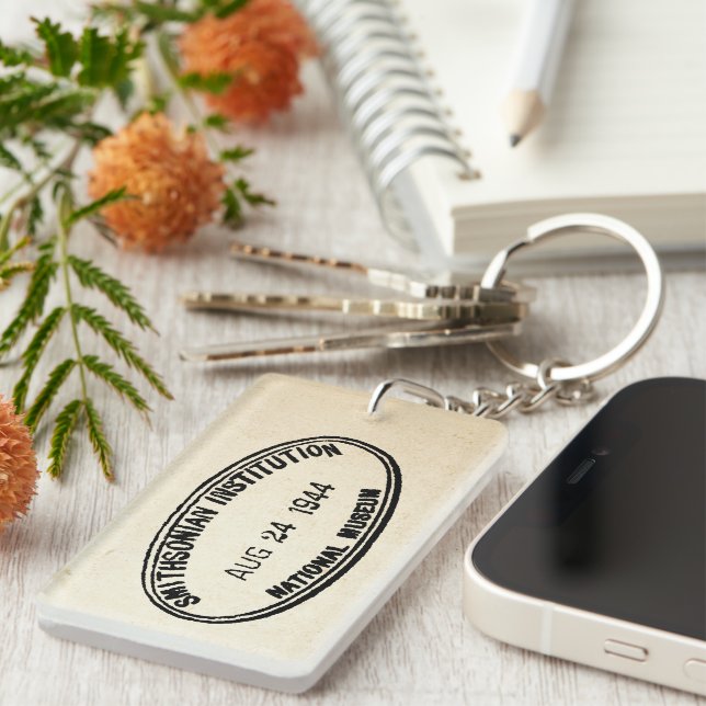 Timbre de bibliothèque Établissement Smithsonian 1 (Devant droit)