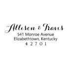 Timbre de l'adresse auto-encre Monroe 