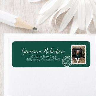 Timbre Postal Photo Expédition Nom Adresse