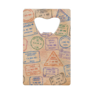 Timbres de passeport vintage Éphemère de voyage co