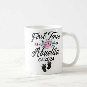 Time Abuelita 2024 Mothers Day Soon To Be Grandma  Coffee Mug