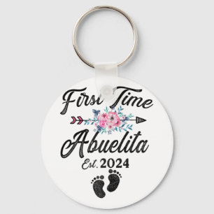 Time Abuelita 2024 Mothers Day Soon To Be Grandma  Keychain
