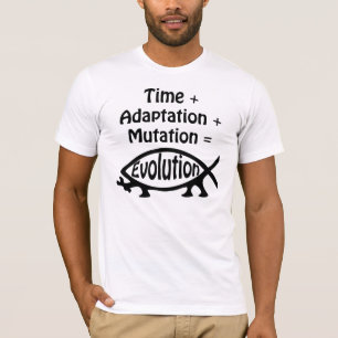 Time + Adaption + Mutation = Evolution T-Shirt