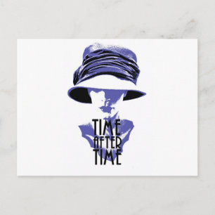 Time After Time Bleu Chapeau Postcard
