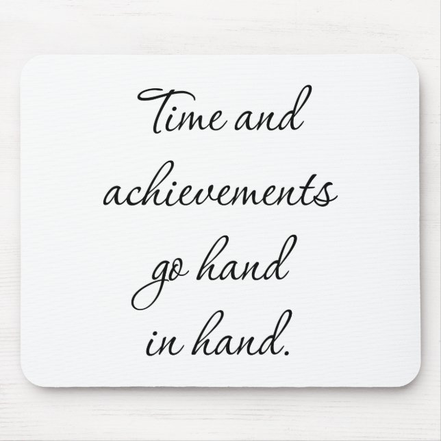 Time And Achievements Mouse Pad (Front)