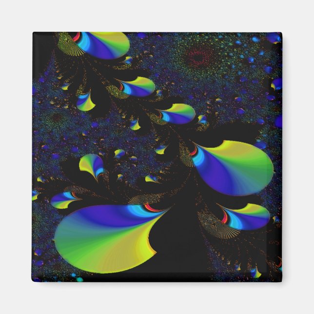 "Time And Space Number One" ~ Abstract Art Print Magnet (Front)