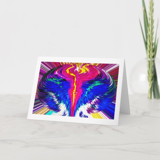 Time and space vortex holiday card (Front)