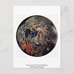 Time And The Truth Allegory By Nicolas Poussin Postcard