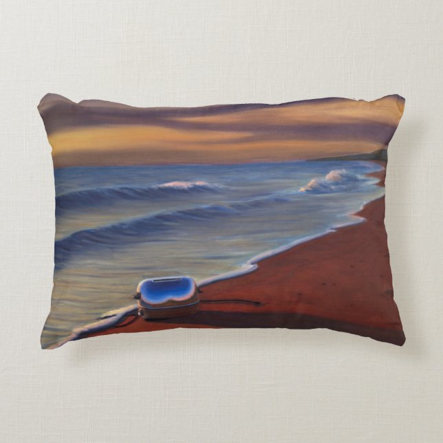 Time and Tide 1999 Decorative Pillow (Front)