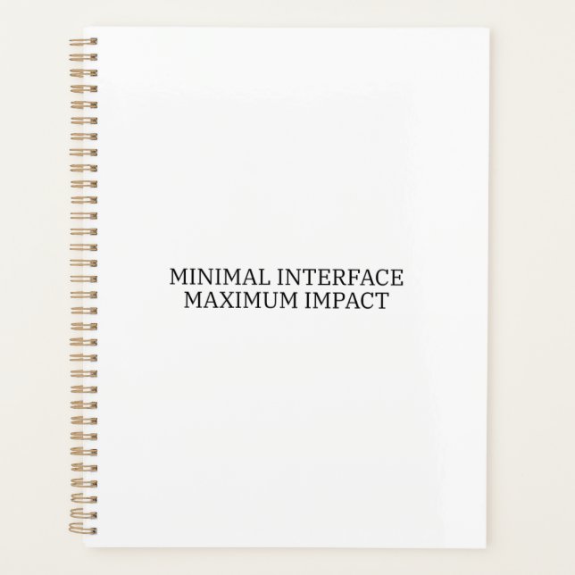 Time Architecture | Interface minimale opérationne (Devant)