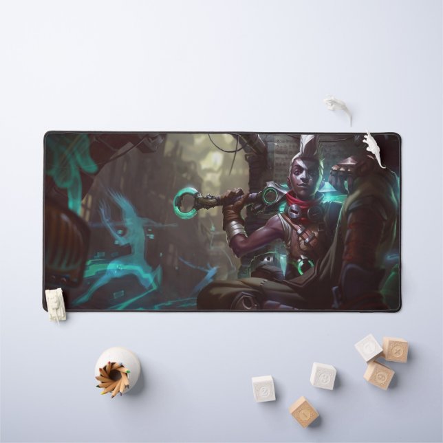 Time Bender Gaming Desk Mat | Time-Warp Genius (Kids Table)