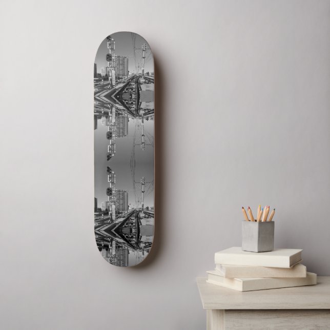 Time Bending Retro World Skateboard (Wall Art)