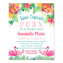 Time Capsule First Birthday Sign