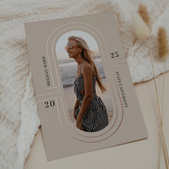 Time Capsule | Modern Foil Graduation Announcement (Creator Uploaded)