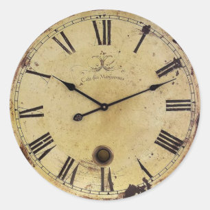 Time Classic Round Sticker
