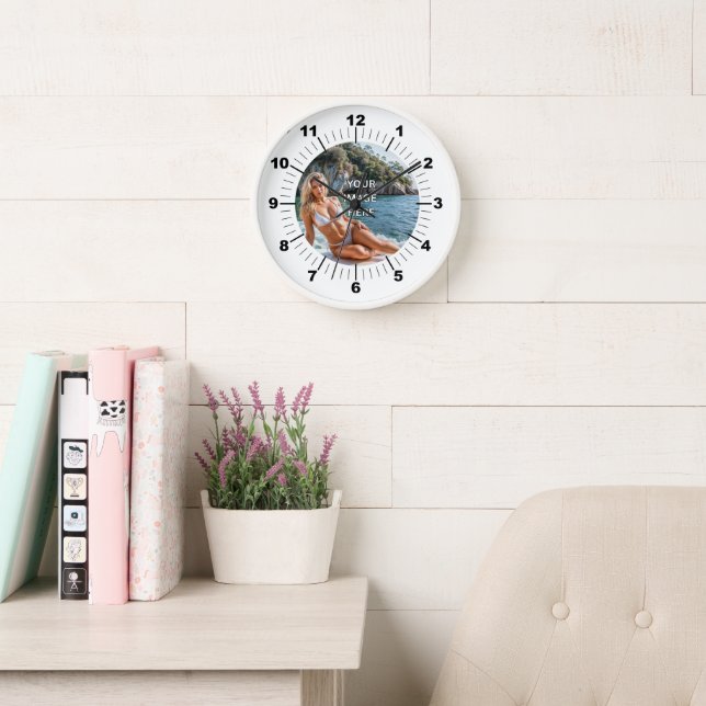 TIME! ⏰ Custom Wall Clock – Add Your Design (Reading Room)