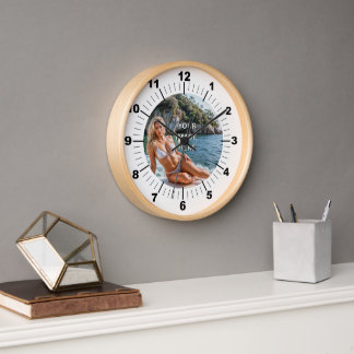 TIME! ⏰ Custom Wall Clock – Add Your Design