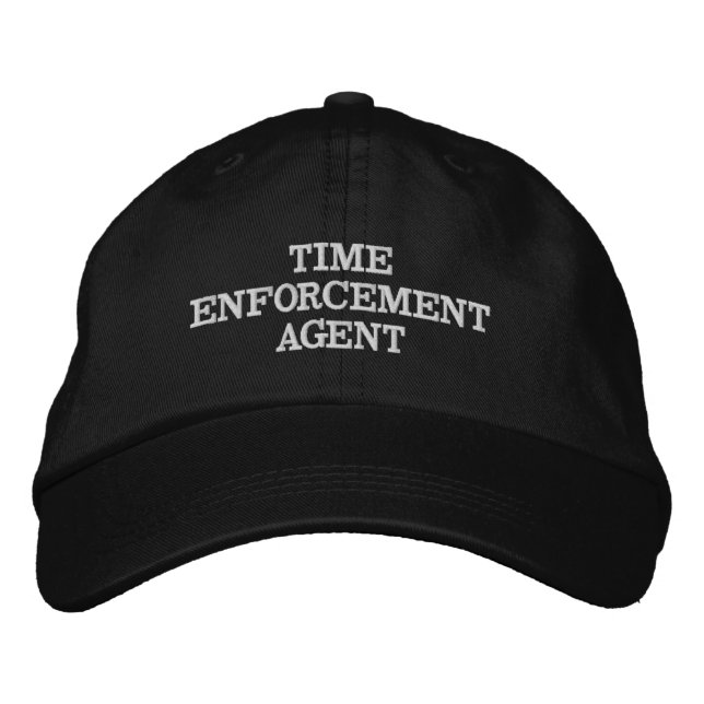 TIME ENFORCEMENT AGENT EMBROIDERED HAT (Front)