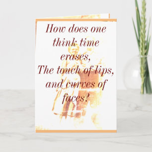 Time erases inspirational Card
