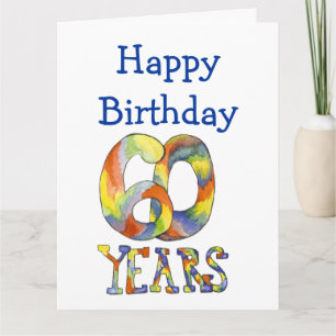 Time Flies 60th Birthday Big Card