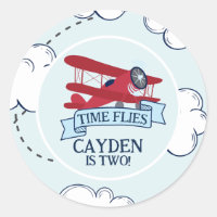 Time Flies Airplane Birthday