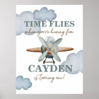 Time Flies Airplane Birthday