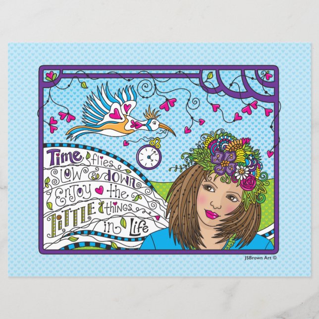 Time Flies_Flat Paper Sheet 11"x 8.5" (Front)
