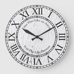Time Flies Like an Arrow Large Clock