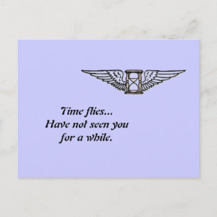 Time Flies Postcard